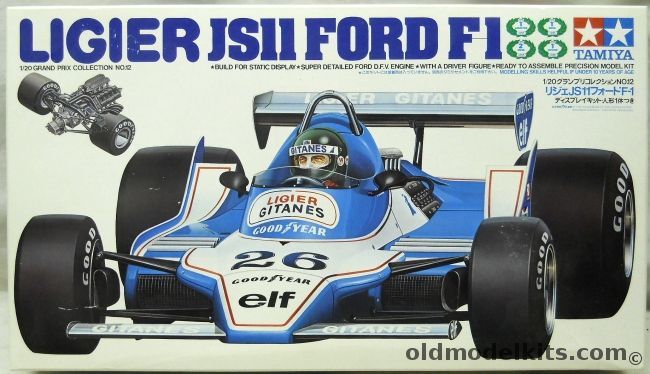 Tamiya 1/20 Ligier JS11 Ford F-1, 20012 plastic model kit